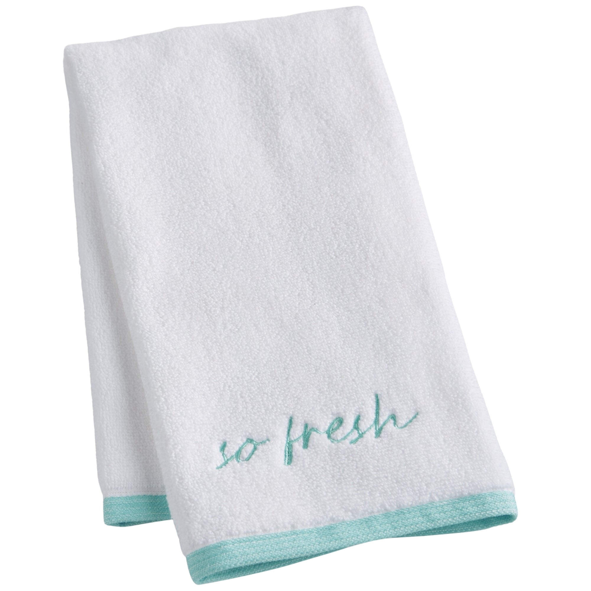 Charter Club So Fresh Hand Towel – C Oasis White, seafoam
