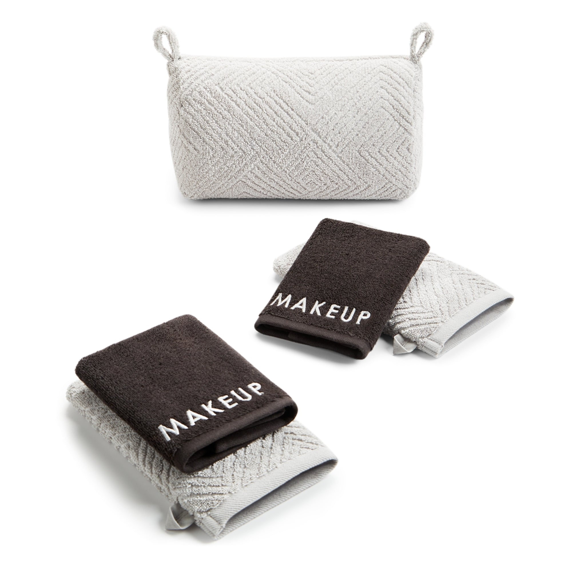 Akwaaba Inns for Hotel Collection 5-Piece Makeup Dopp Kit – Gorgeous Gray