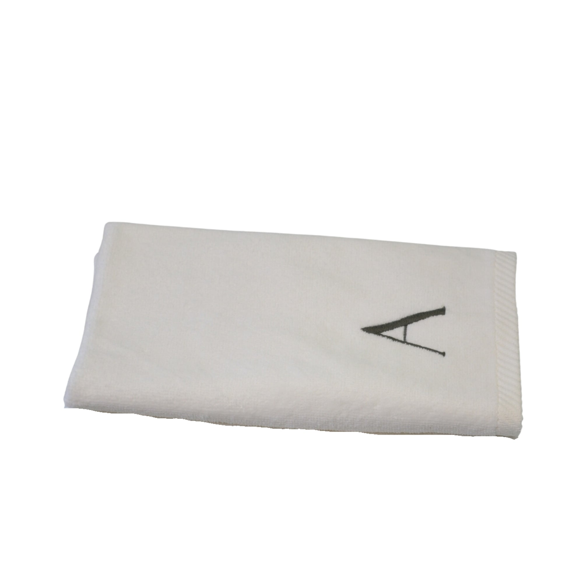 Talesma Monogram Turkish Cotton Guest Towel – White