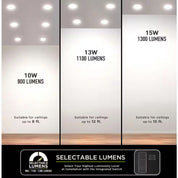 Canless Recessed Light (x7) Elite 6" LED DuoBright 3-Level Lumen Adjustable CCT