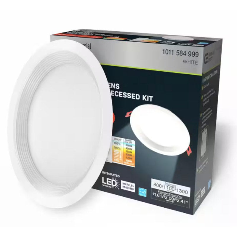 Canless Recessed Light (x7) Elite 6" LED DuoBright 3-Level Lumen Adjustable CCT