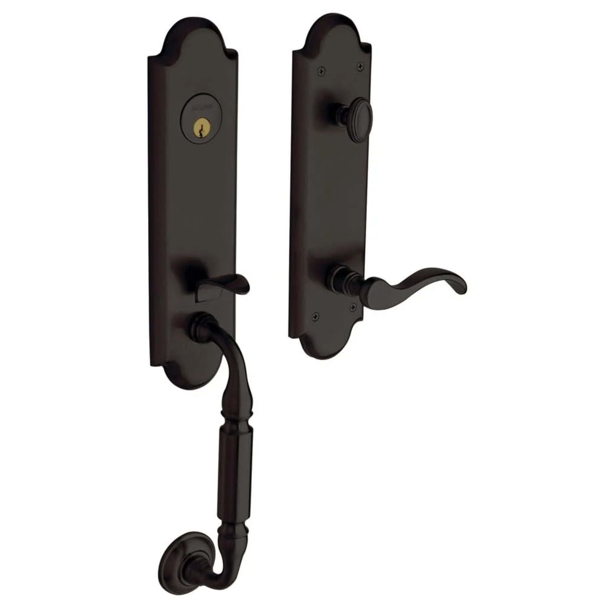 Baldwin Manchester Single Cylinder Door Handleset - Oil Rubbed Bronze