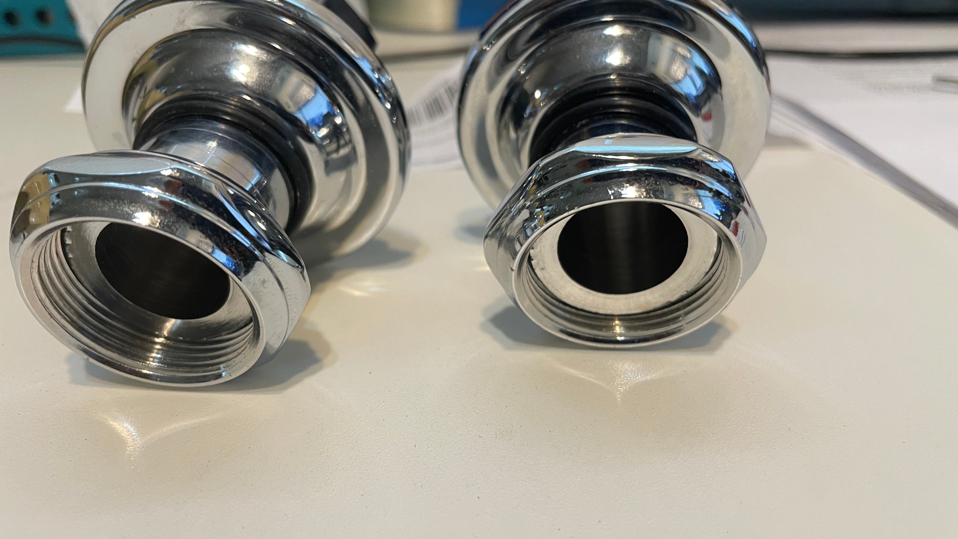 Kingston Brass CCU410 Vintage 1-3/4" Wall Union Extension – Polished Chrome