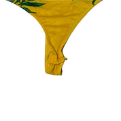 Akira Women's Off-The-Shoulder Tropical Bodysuit – Yellow, Large