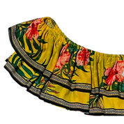 Akira Women's Off-The-Shoulder Tropical Bodysuit – Yellow, Large