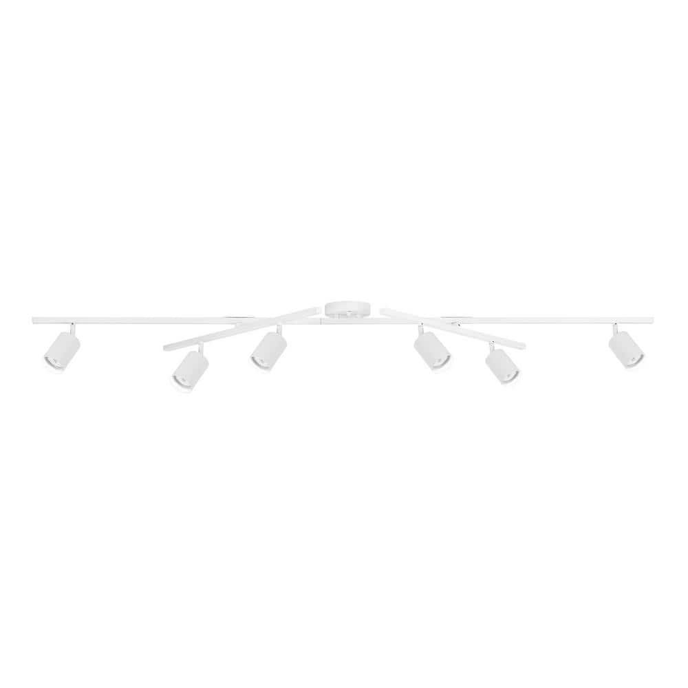 Globe Electric 6 Ft Track Lighting Kit – White – Dimmable