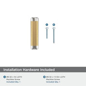 Amerock Esquire 2-5/8" (67mm) Cabinet Knobs – Polished Nickel/Champagne Bronze – Pack of 10