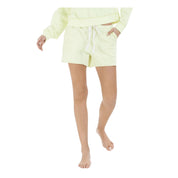 Jenni Women’s Sleep Shorts Bundle – 2-Pack – Sizes Medium – Blue Tie-Dye & Yellow Terry