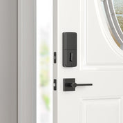 Miseno MLK4022 Lorton Flat Bar Passage Door Lever Set – Black