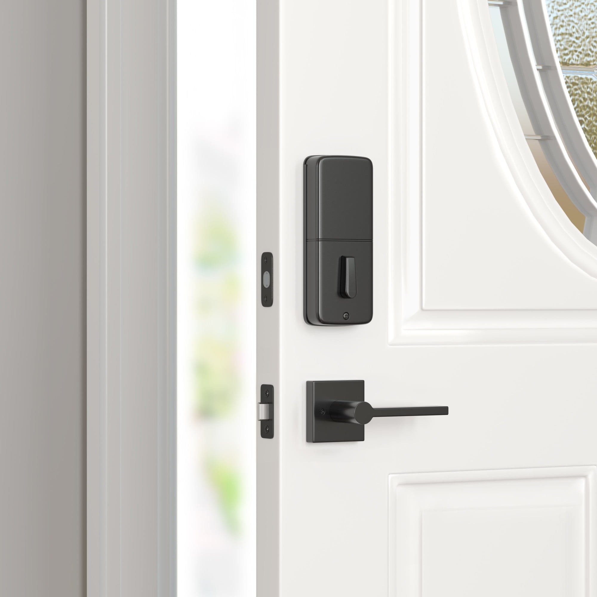 Miseno MLK4022 Lorton Flat Bar Passage Door Lever Set – Black