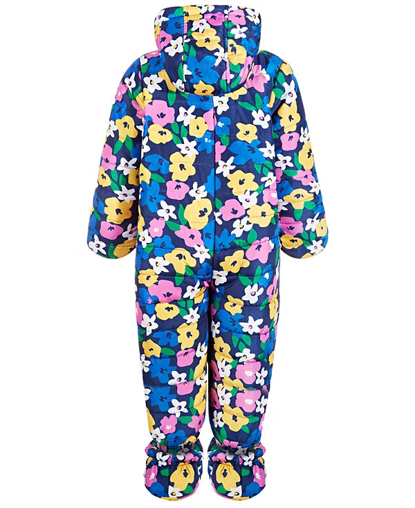 First Impressions Baby Girls' Floral Snowsuit - Size 0-3 Months