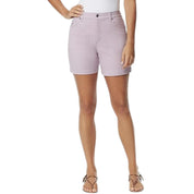 Women's Gloria Vanderbilt Light Purple Amanda Shorts - Size 14