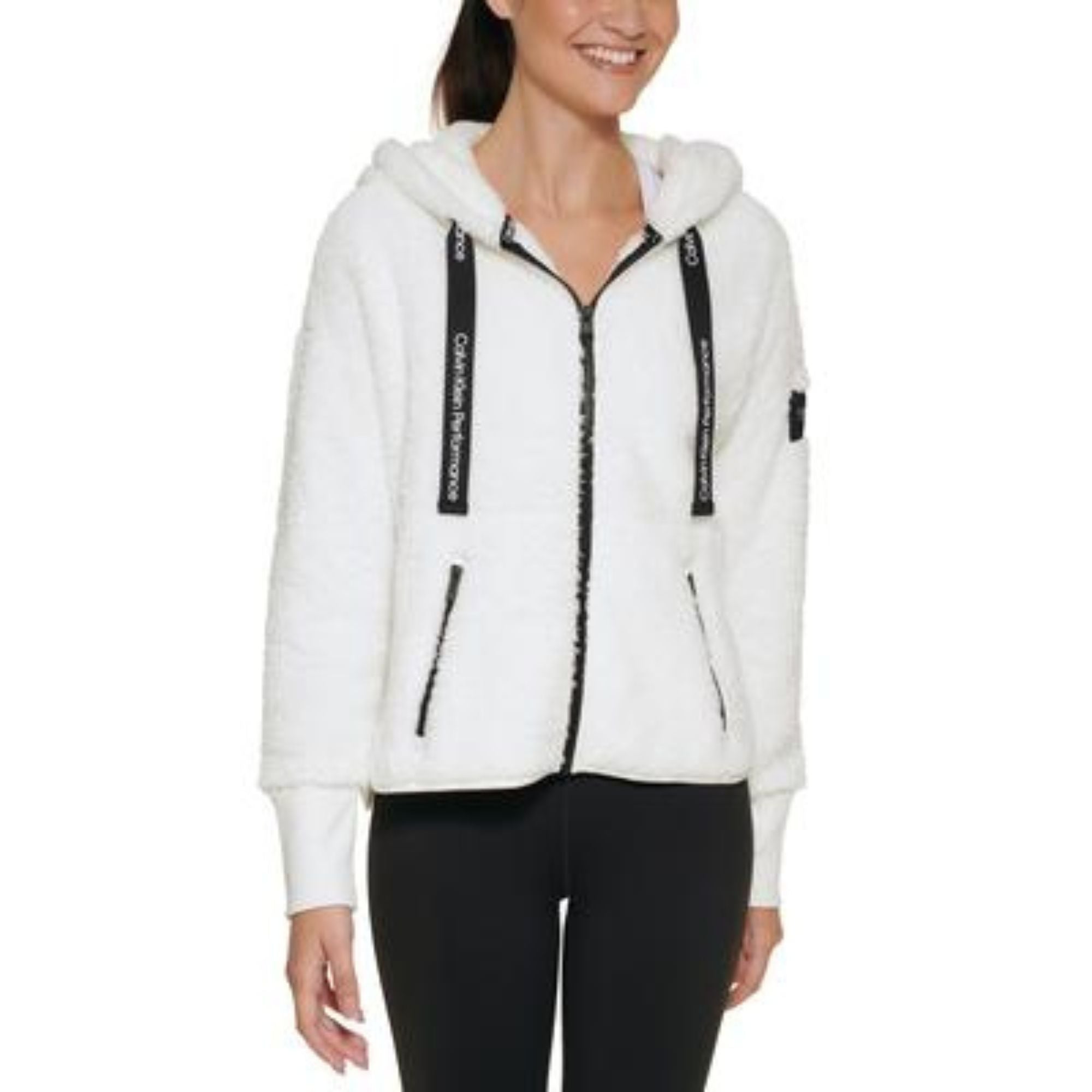 Calvin Klein Performance Women's Zip-Front Dropped Shoulder Jacket