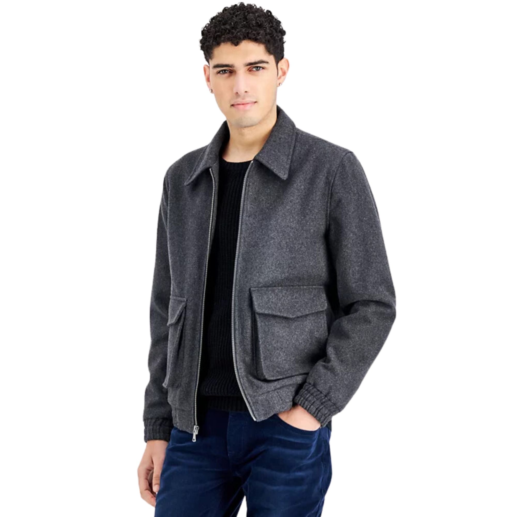 INC International Concepts Men's Harper Flap-Pocket Jacket, Size Medium