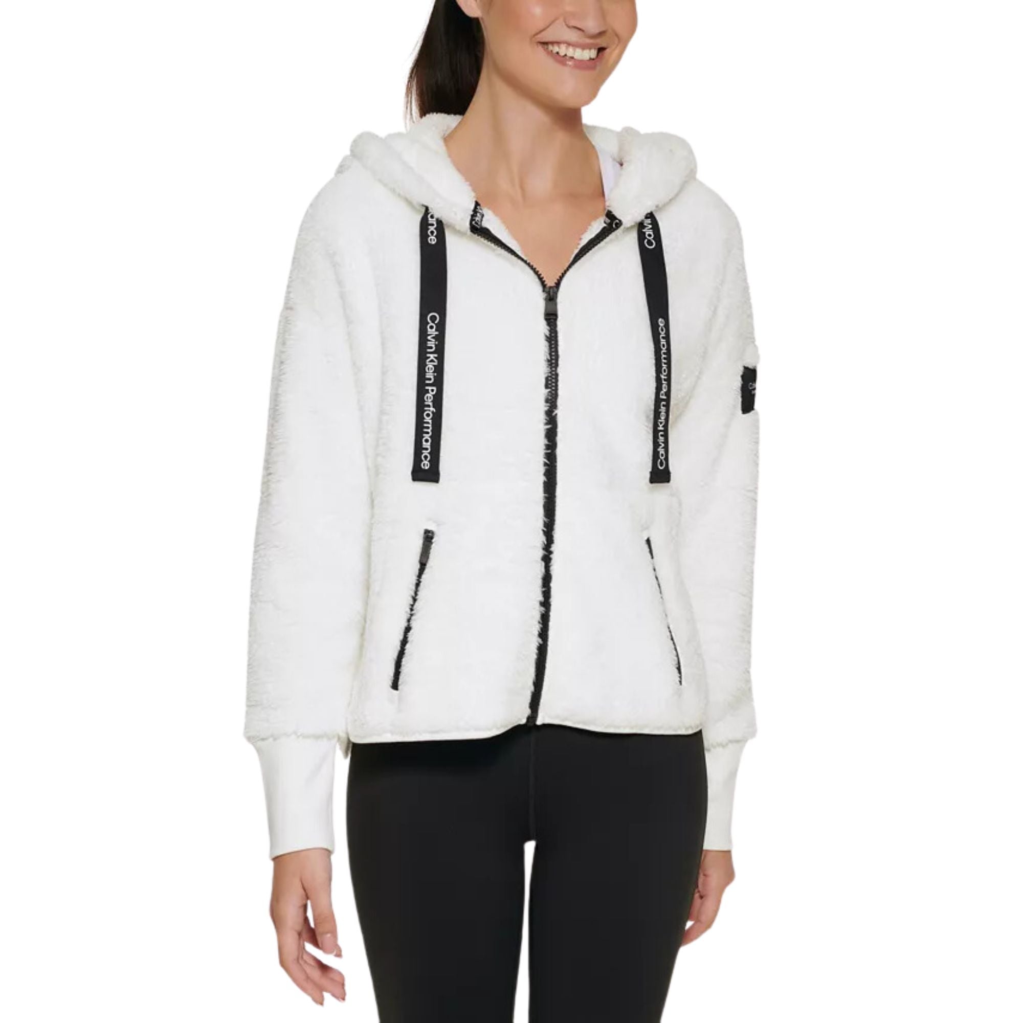 Calvin Klein Performance Women's Zip-Front Dropped Shoulder Jacket