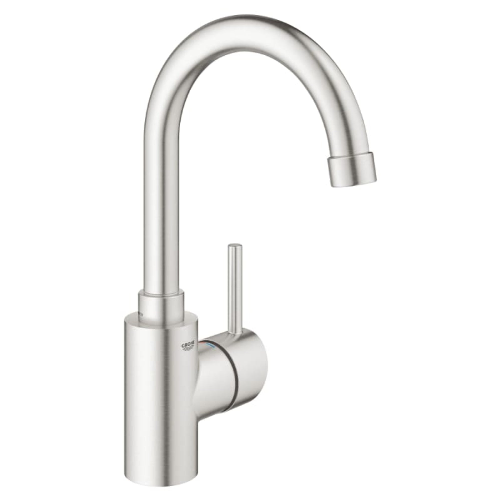 Grohe 31 518 Concetto 1.5 GPM Bar Faucet with SilkMove SuperSteel Faucet Bar Single Handle