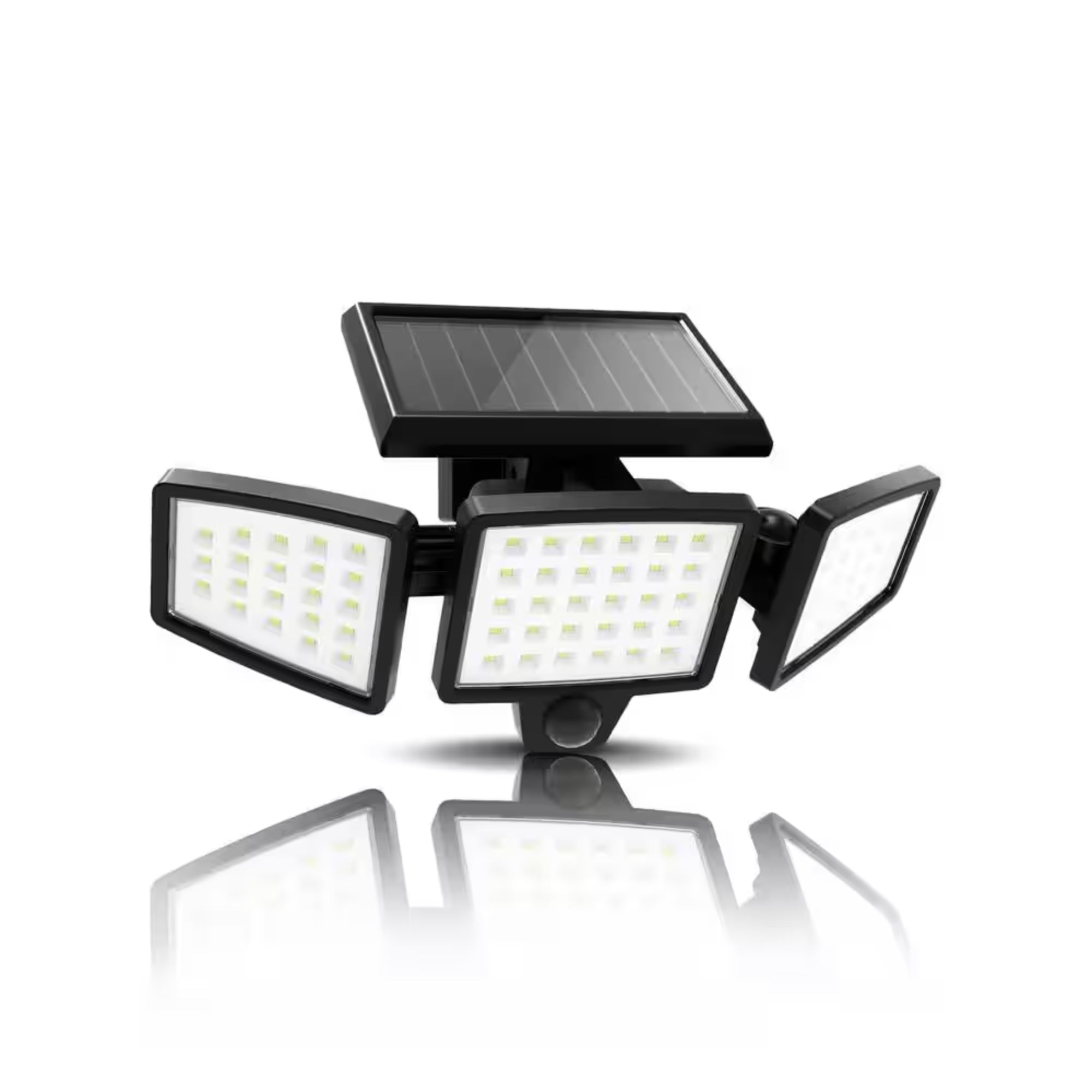 Pinegreen Lighting 1500 Lumen 3-Head Solar Security Motion Light
