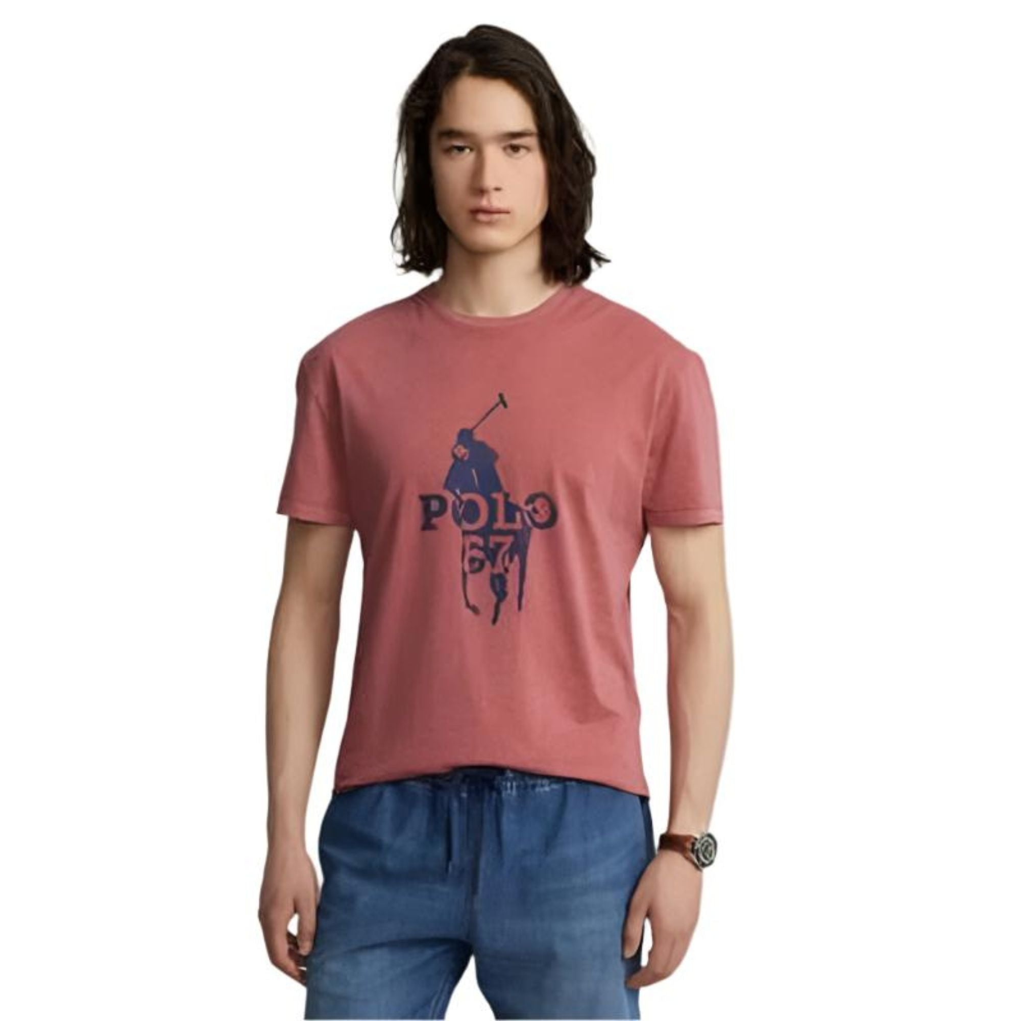 Polo Ralph Lauren Classic Fit Logo T-Shirt, Pink - Medium