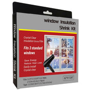 FonsBleaudy Insulating Film Window Kit – Shrink Film for 3 Windows, Cold Weather Insulator, Clear