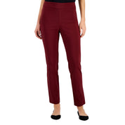 JM Collection Cambridge Woven Pull-On Pants – Dark Rust, Size S