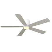 Britton 52" Integrated LED Indoor Ceiling Fan – Matte White with Light Kit & Remote