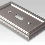 Continental 3-Gang Toggle Metal Wall Plate – Satin Nickel