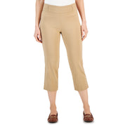 JM Collection Women's Pull-On Slim-Fit Cropped Pants – New Fawn, 2XL