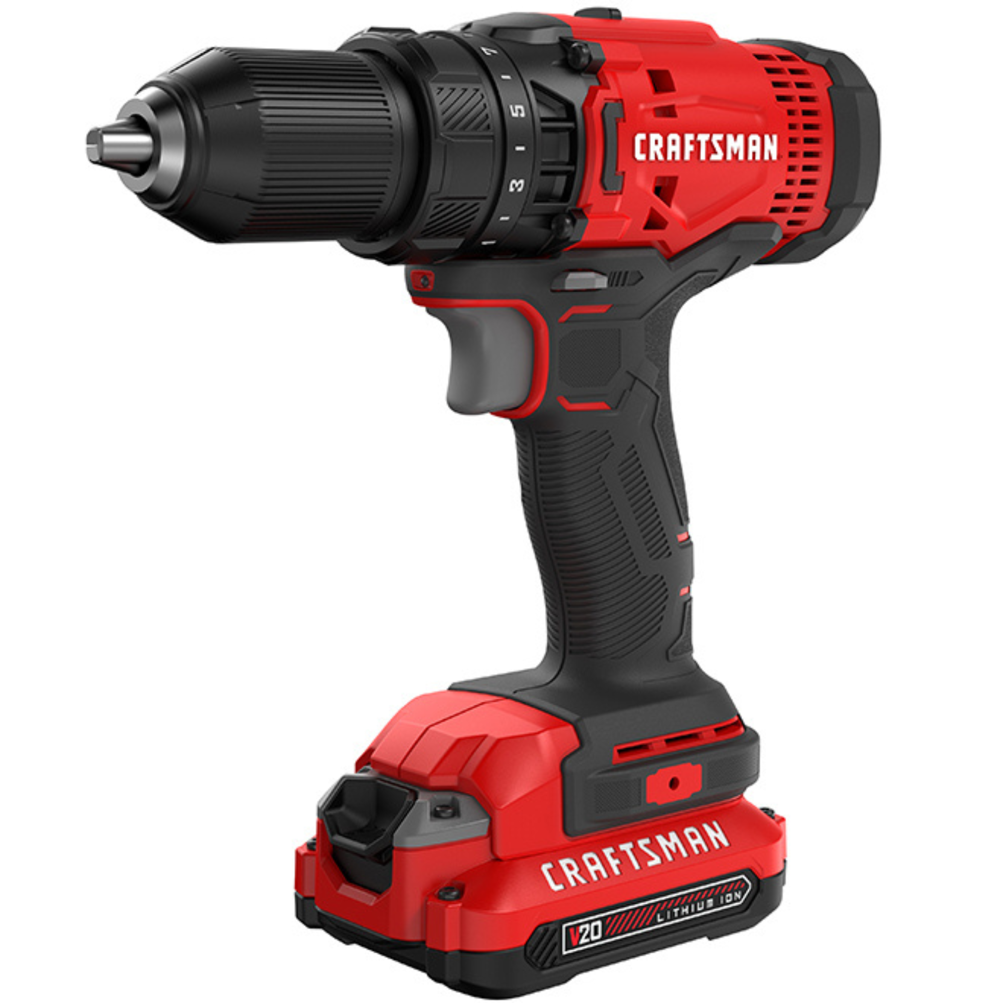 CRAFTSMAN V20* Cordless 1/2 Inch Drill/Driver 1 Battery Kit - CMCD700C1