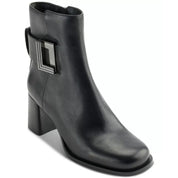 Karl Lagerfeld Paris Women's Pomona Buckled Dress Booties – Black, Size 5