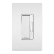 450W Rocker Dimmer and Wall Plate for LED/CFL/Halogen/Incandescent Bulbs – 3-Way/1-Pole, White