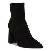 Wild Pair Iloise Pointed-Toe Block-Heel Dress Booties – Black Micro, Size 10M