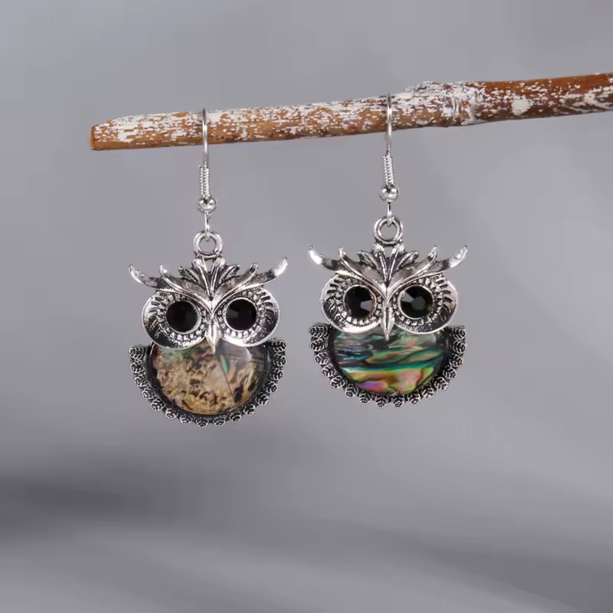 Bohemian Dangle Earrings Bundle – 3-Pack – Vintage Owl, Eagle Turquoise & Mermaid Zircon Designs