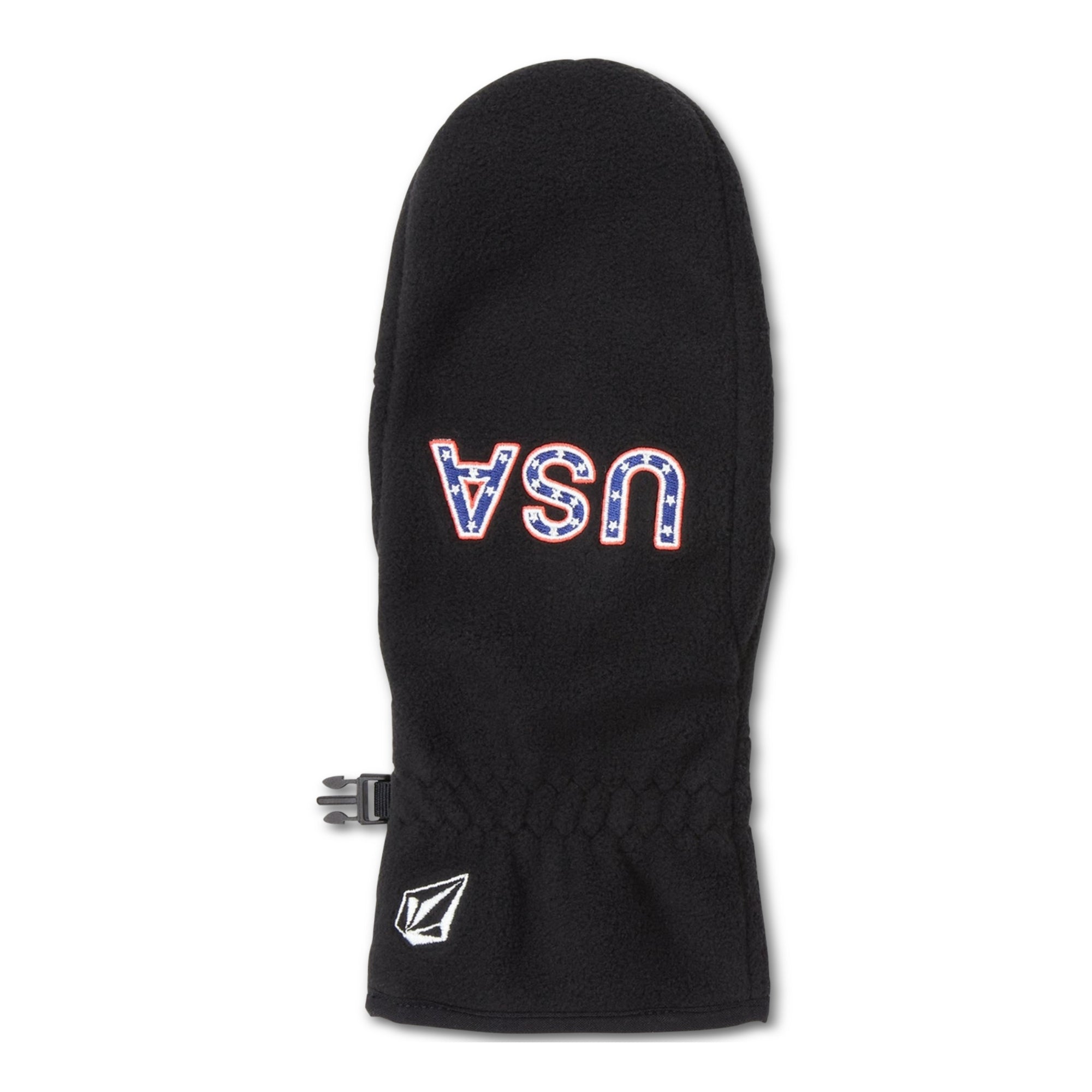 Volcom Men's USST Fleece Mitt – Black, Size Large