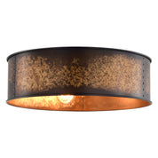 Satco Nuvo Kettle 3-Light Flush Mount Light Fixture – Weathered Brass