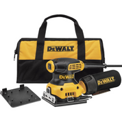 DEWALT 2.3 Amp Corded 1/4 Sheet Palm Grip Sander Kit with Contractor Bag