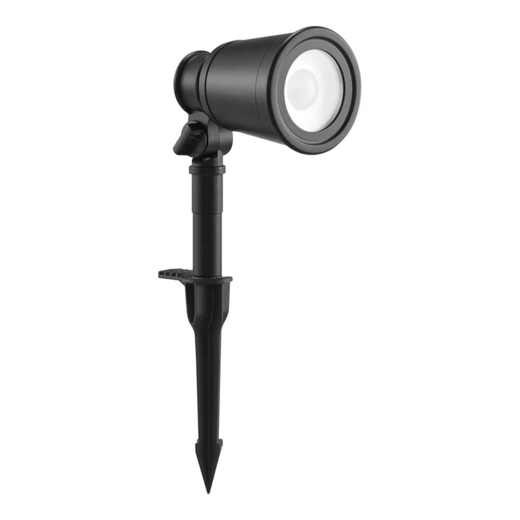 Hampton Bay Cann River 420 Lumen Low Voltage LED Outdoor Spotlight – Black