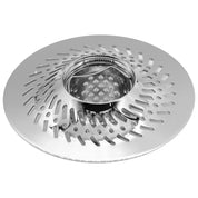 Shower Drain Hair Catcher & Pop-Up Strainer – Bath Tub Stopper, Sink Protector Basket, Dual-Sided Chrome