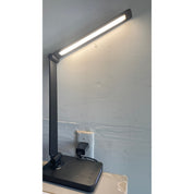 Dott Arts LED Desk Lamp with USB Ports – Touch Control, 5 Color Modes, 3 Brightness Levels, Night Light, Adapter Included – Black
