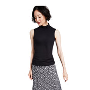And Now This Women's Mock-Neck Sleeveless Top – Black, One Size