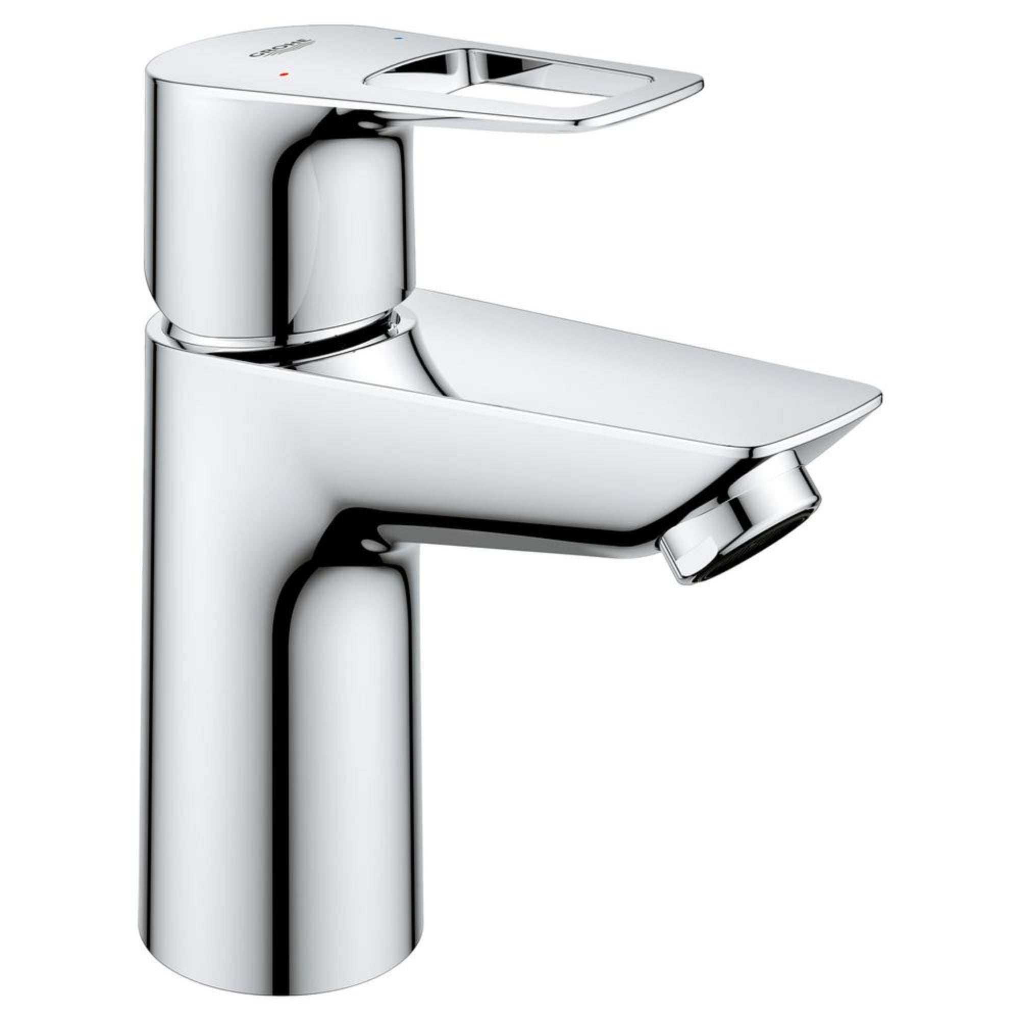 GROHE BauLoop Single-Handle Single Hole Bathroom Faucet in StarLight Chrome