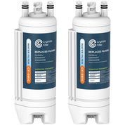 Crystala Filters Refrigerator Water Filter Compatible with Filter A, EDRARXD1, EDRARXD1B (Pack of 2)