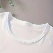 Women's Casual Sporty T-Shirt with Unique Letter Print - Medium