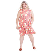 Style & Co Plus Size Printed Flip-Flop Dress - Tulip Coral - Size 4X