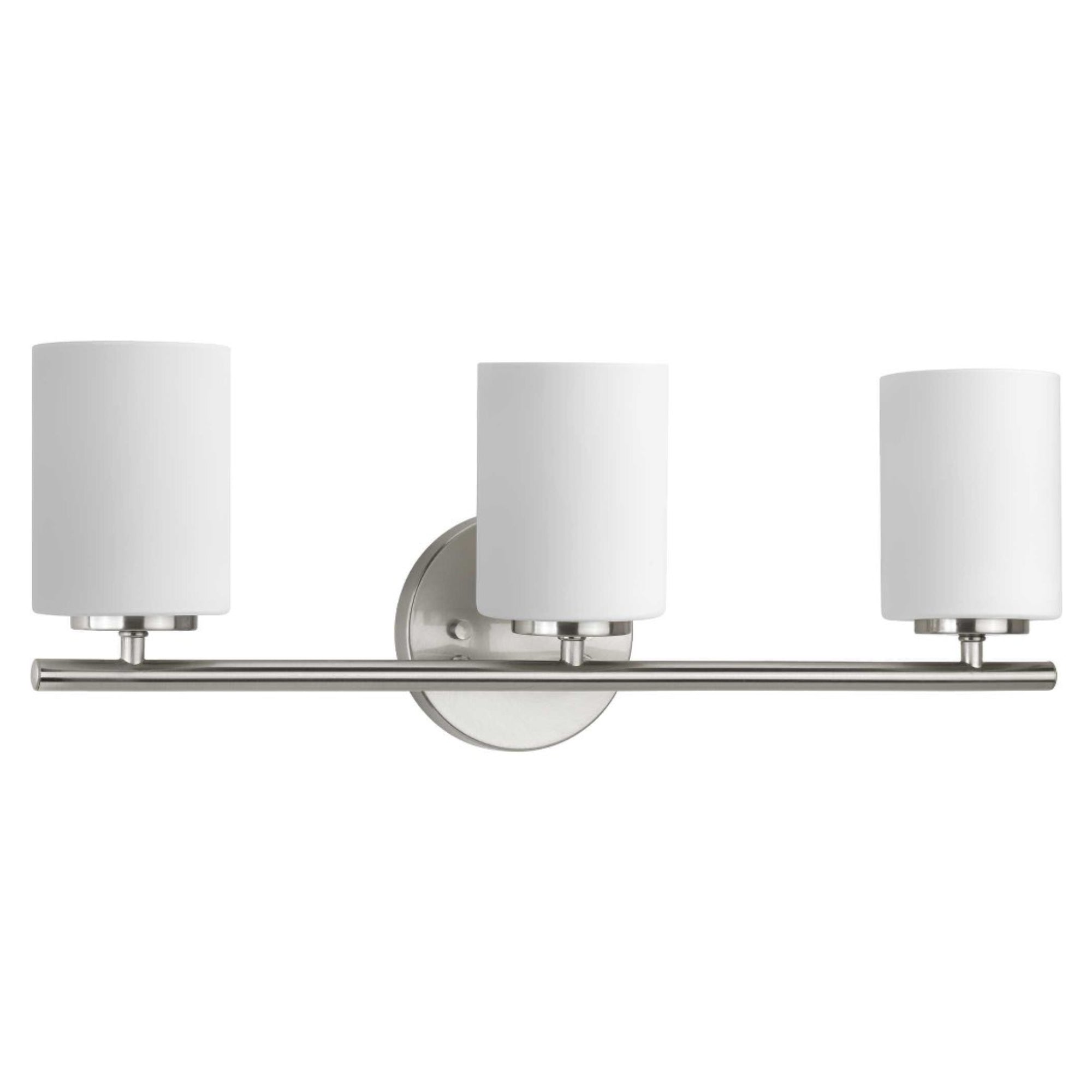 Progress Lighting P2159 Replay 3-Light 22" Wide Bathroom Vanity Light – Brushed Nickel