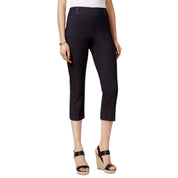 JM Collection Women's Tummy Control Stretch Capri Jeans – Navy, Size XL