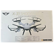 Sky Rider Pro Quadcopter Drone with Wi-Fi Camera, Remote & Phone Holder – White
