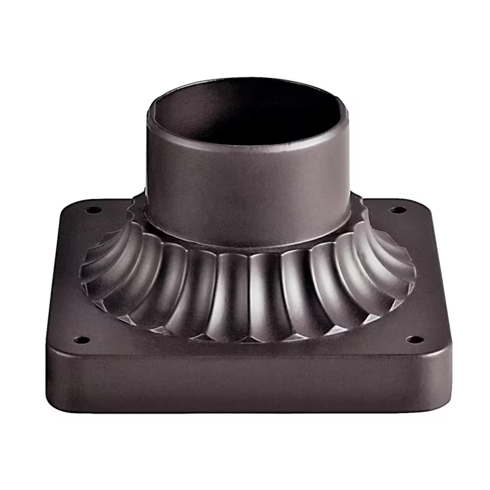 Kichler 5.75 in. x 3.5 in. Bronze Aluminum Outdoor Pedestal Mount