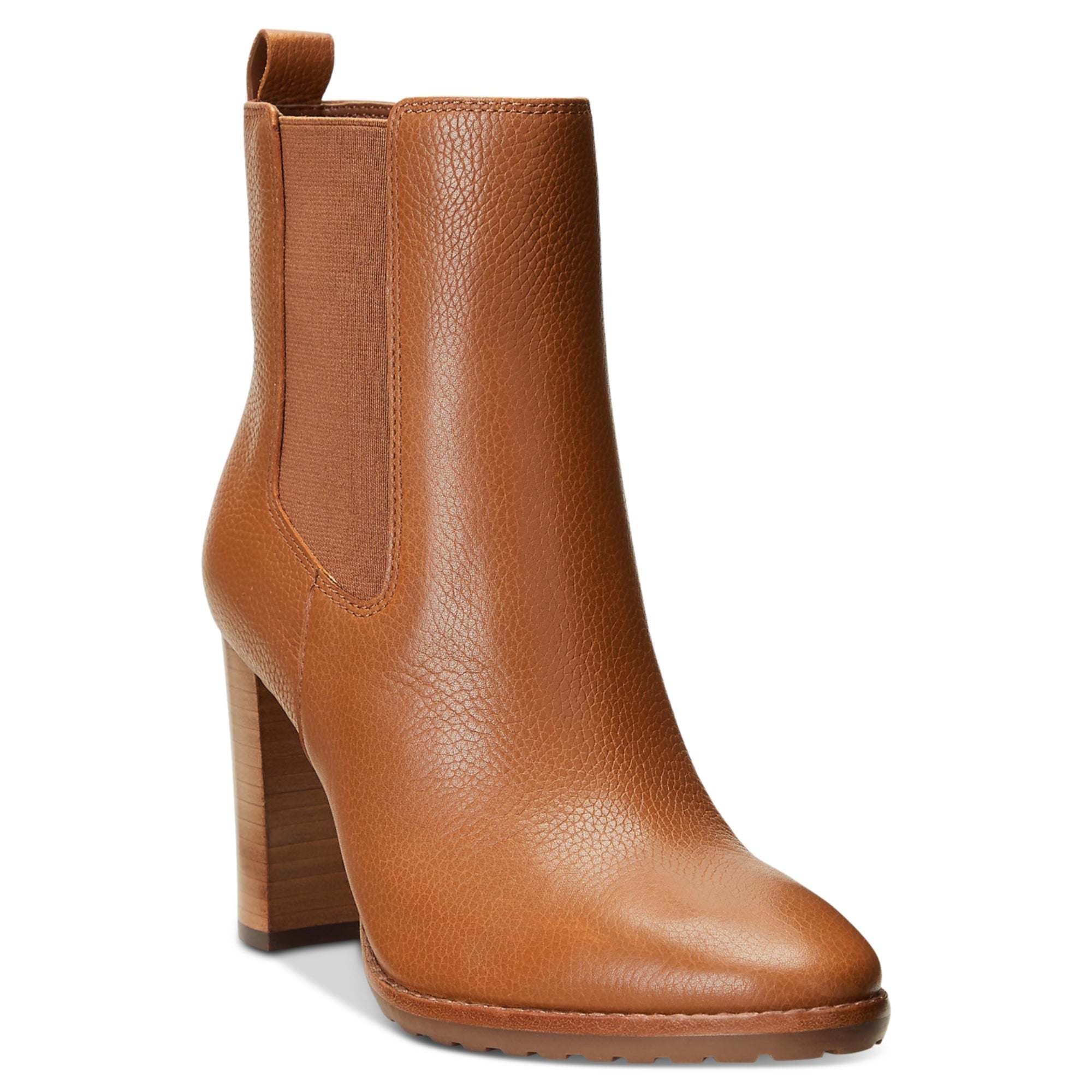 Polo Ralph Lauren Women's Mylah Stretch Ankle Chelsea Boots – Light Beige, Size 10B