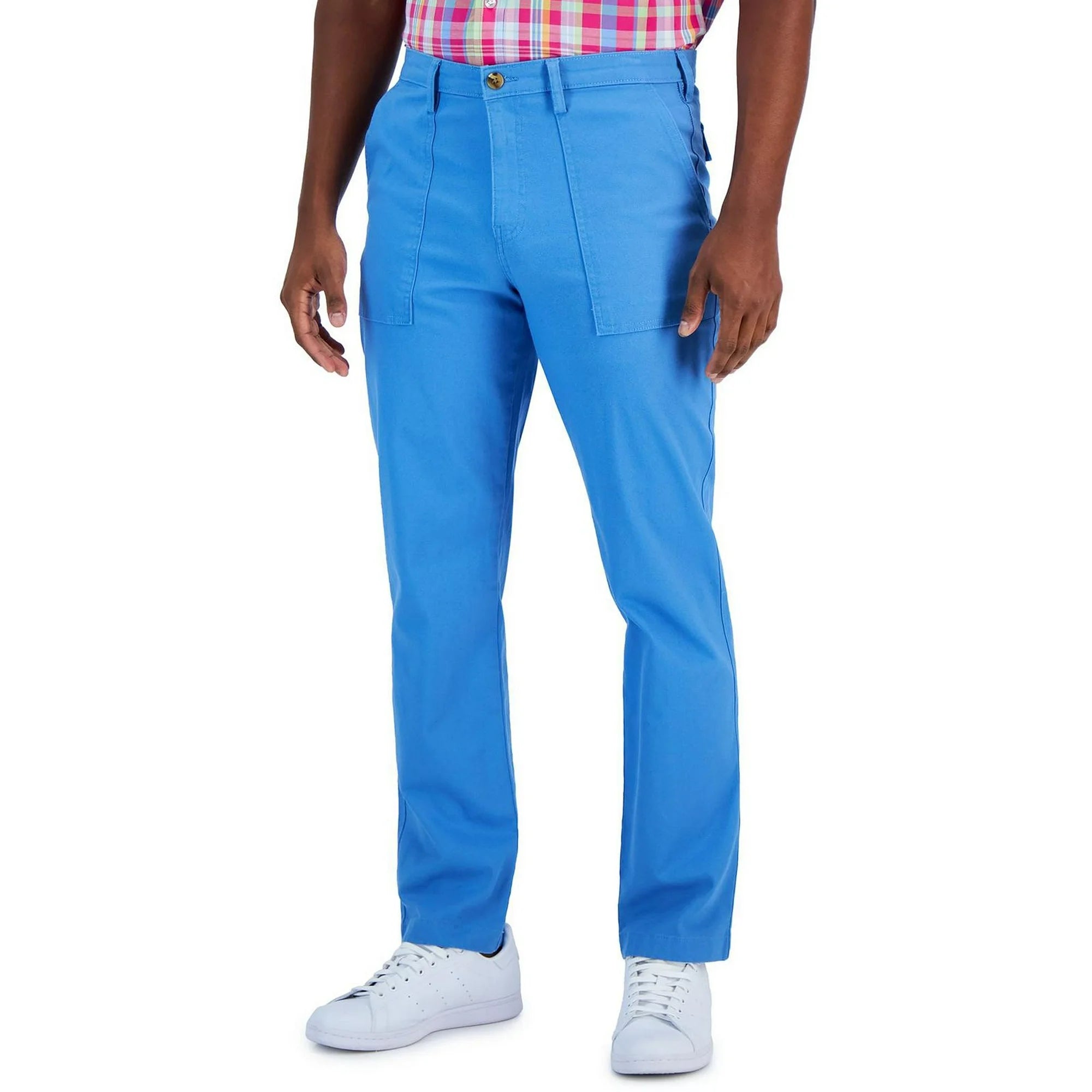 Club Room Men's Classic Fit Solid Straight Leg Pants – Pacific Court Size - 38x32