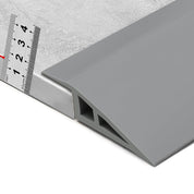 BNELL Carpet & Floor Edging Trim Strip, Self Adhesive-PVC Floor Transition Strip, Threshold Transitions Suitable for Threshold Height Less Than 15mm (6.56FT, Gray)